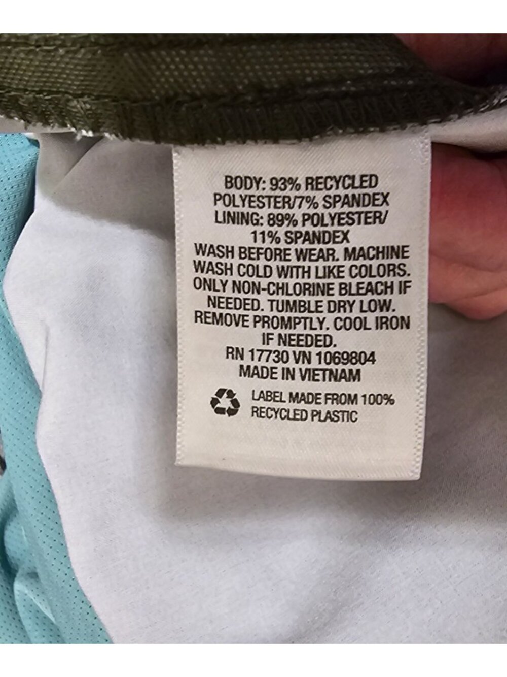 Goodfellow & Co Mens XL Green Camo Swim Trunks With Mesh Lining & Zipper Pocket - Picture 7 of 14